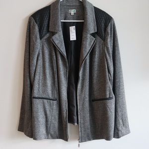 Avenue Leather Shoulder Jacket Plus Size 22/24